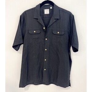 Baird McNutt Irish linen camp-collar shirt Murano Men’s Medium